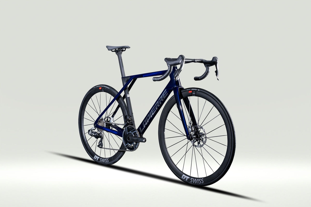 Lapierre XELIUS DRS 10.0 AXS - translucent hex blue - glossy - vue 135 degres