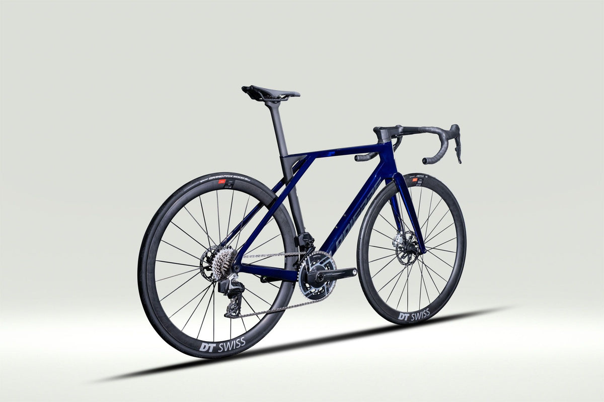Lapierre XELIUS DRS 10.0 AXS - translucent hex blue - glossy - vue 45 degres
