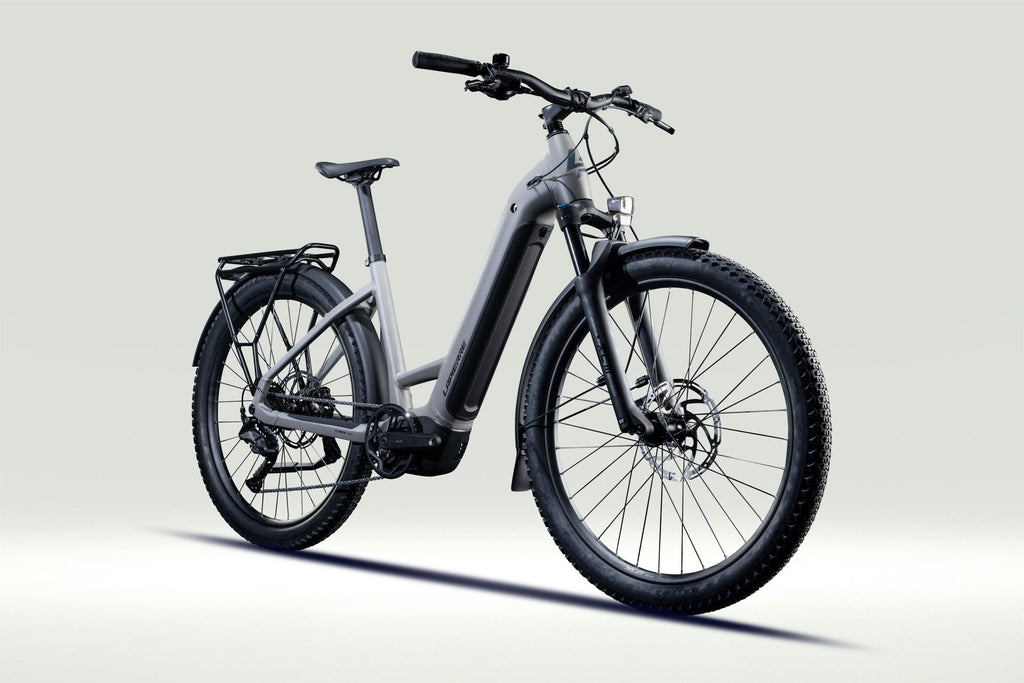 Lapierre E-EXPLORER 5.5 LOW - graphite grey - mat - vue 45 degres