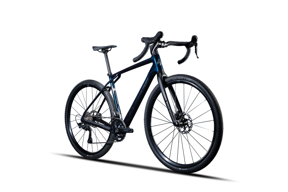 Lapierre CROSSHILL CF 5.0 - crepuscule blue - glossy - vue 45 degres