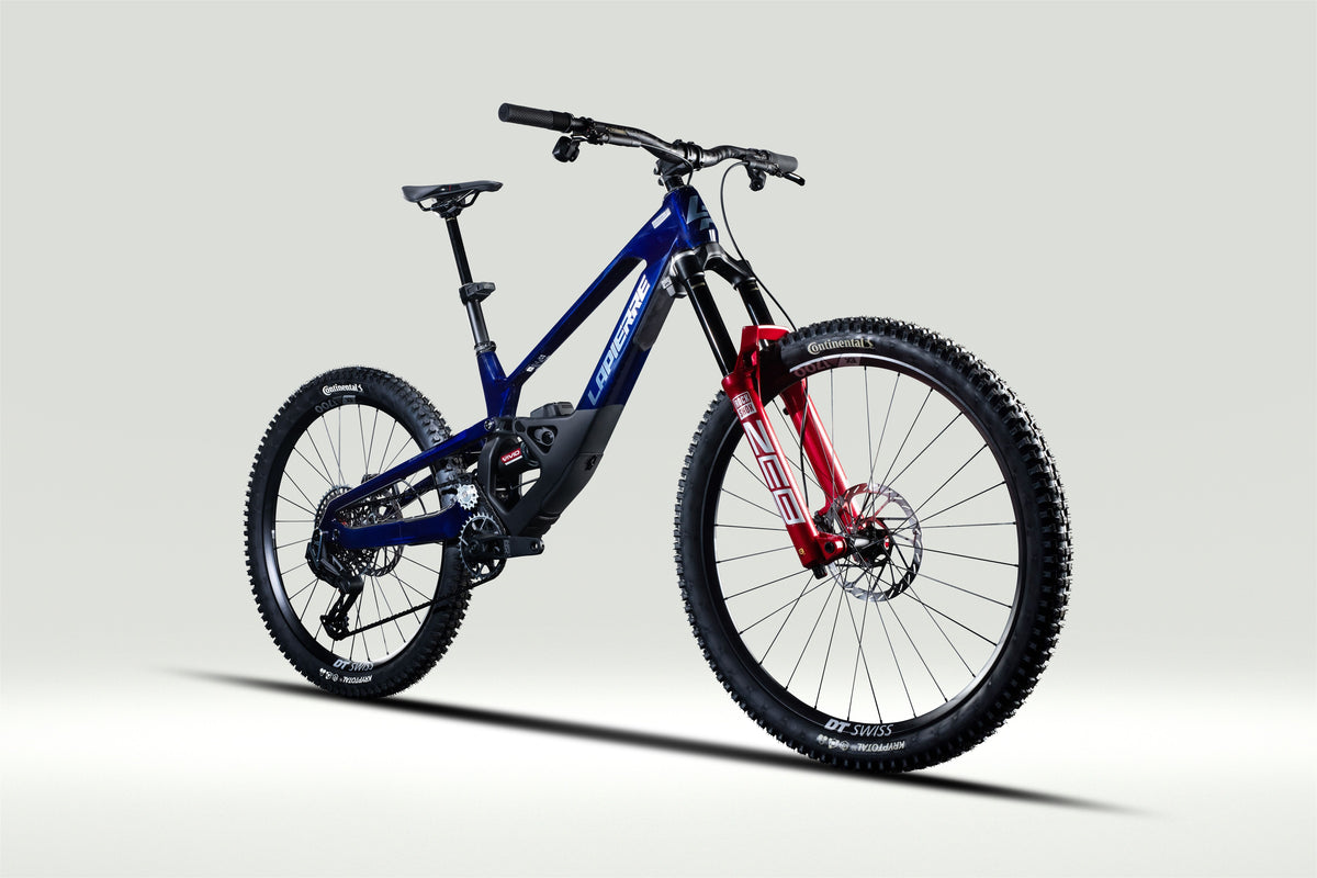 Lapierre SPICY CF TEAM - translucent hex blue - glossy - vue 45 degres