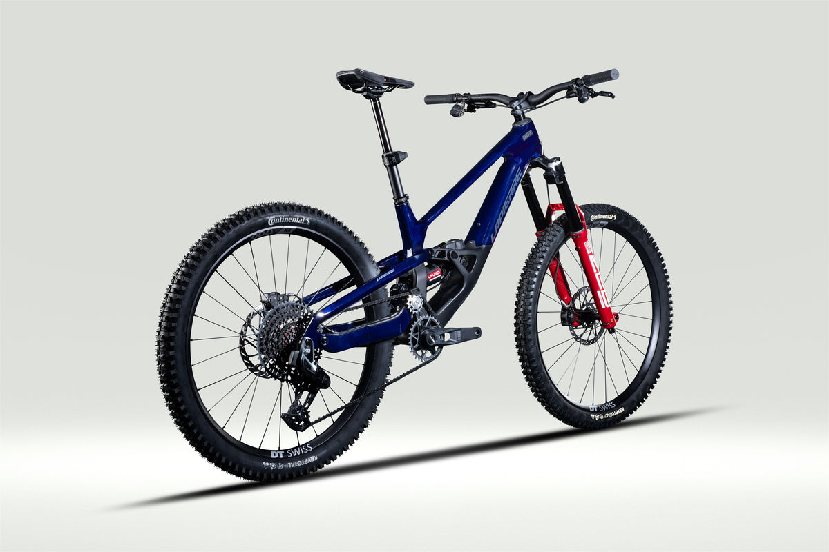 Lapierre SPICY CF TEAM - translucent hex blue - glossy - vue 135 degres
